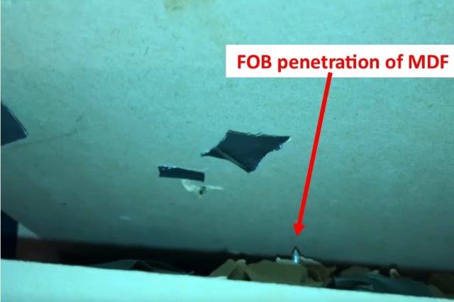 penetration of mdf with fob arrow