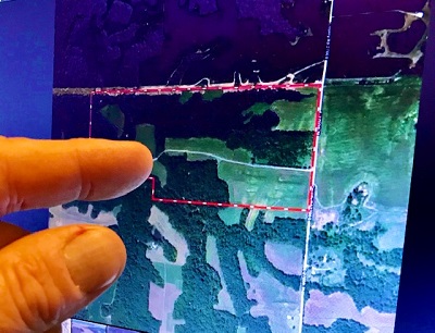 aerial map of hunting area