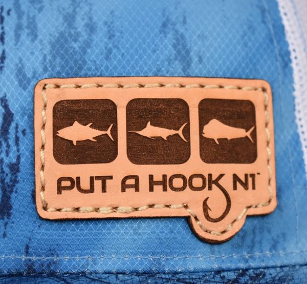 triblock offshore leather patch closeup
