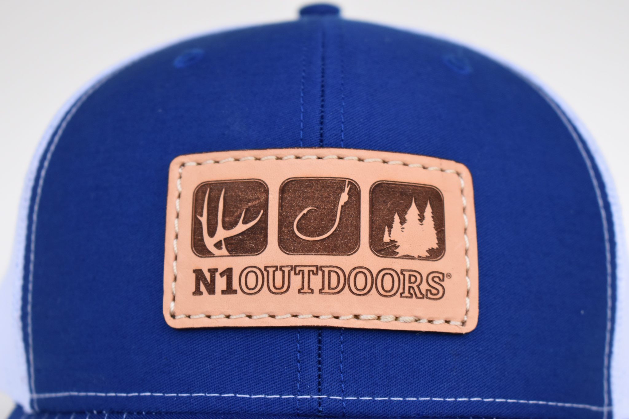 Realtree Fishing Cap Hat Royal Blue Patch Logo Adjustable Hook