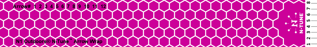 Honeycomb White with Purple Base Arrow template