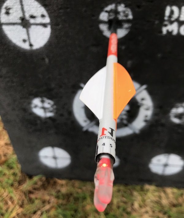 N1 N-tune nock tuning arrow wrap on arrow in target