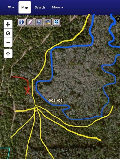transition areas for trail camera placement