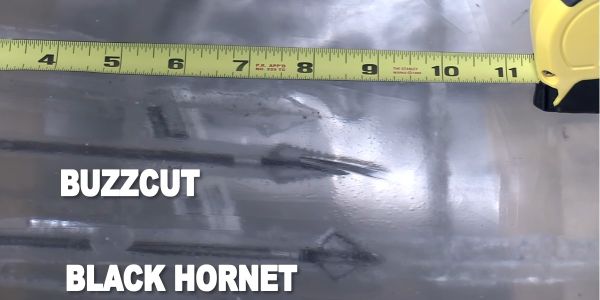 penetration of the magnus stinger buzzcut and the magnus black hornet into ballistic gel