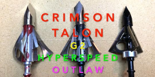 Pack of 3 100-grain Details about   Crimson Talon Broadheads Battleaxe 