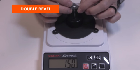 double bevel pre-test sharpness