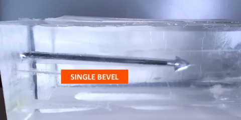single bevel 15 degree rotation