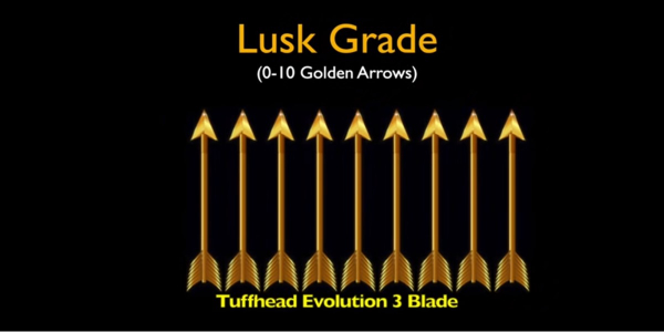 lusk grade of tuffhead evolution 3 blade broadhead