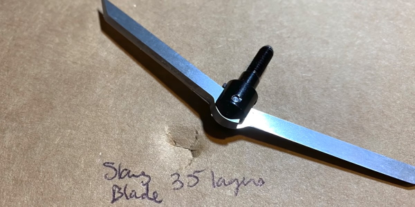 slang blade cardboard penetration test