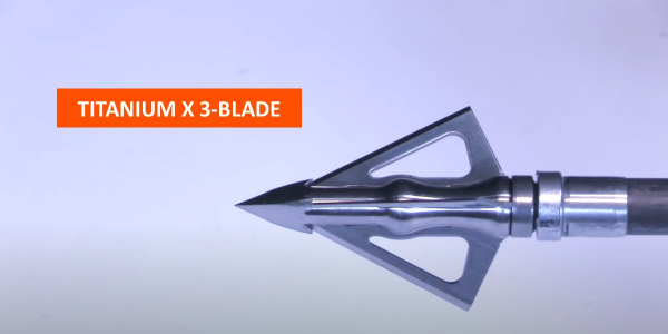 truglo titanium x 3-blade broadhead profile view