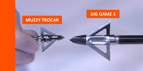 big game 3 broadhead size vs muzzy trocar