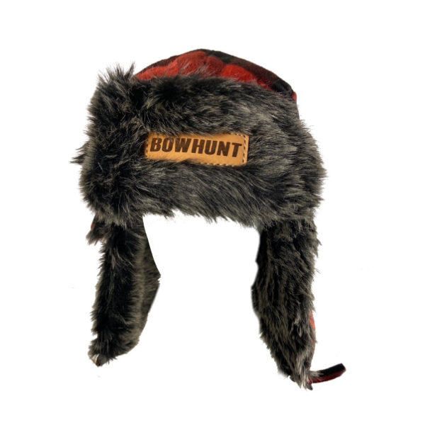 Bowhunt trapper plaid hat 2
