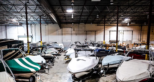 indoor boat storage facility