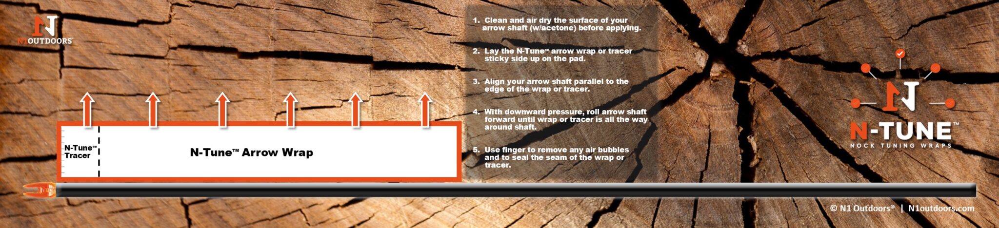 N-Tune arrow wrap pad lumber design