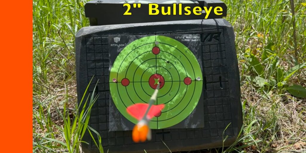 SLR flight test at 45 yards with crossbow