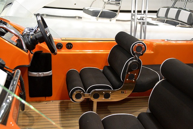 boat upholstery in fancy boat
