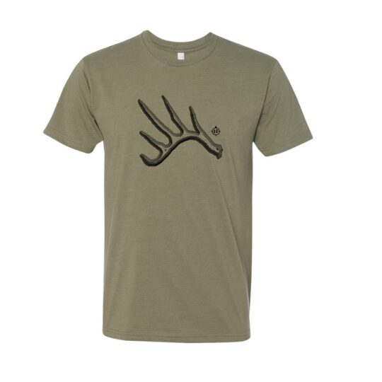 N1 Outdoors Tine Lines Antler tee light olive Front