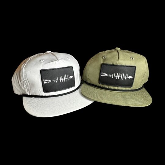 N1 Outdoors Fish Arrow Rope Hats White and Olive