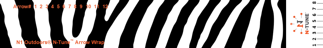 N-Tune nock tuning arrow wraps zebra stripes