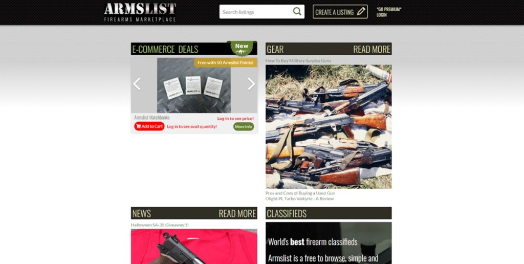 armslist.com screen shot