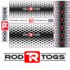 RodTogs fishing rod wraps black diamonds design