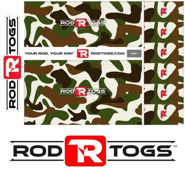 RodTogs fishing rod wraps Camo 1 design