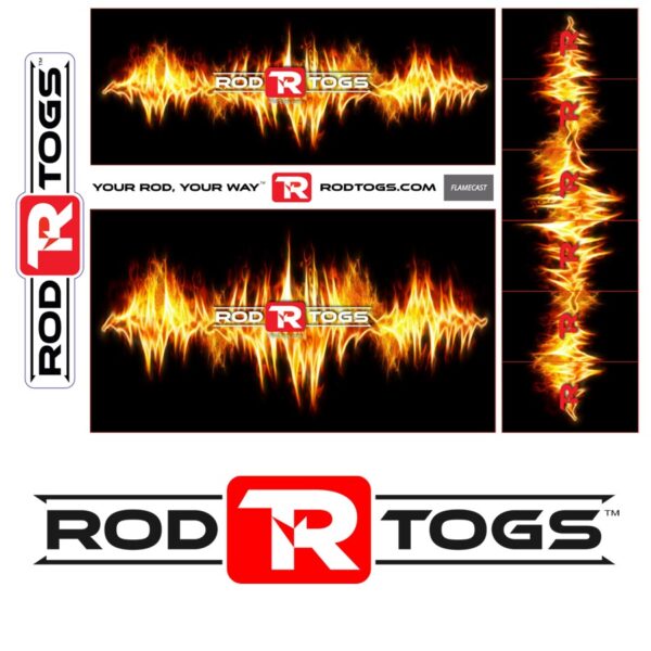RodTogs fishing rod wraps flamecast design
