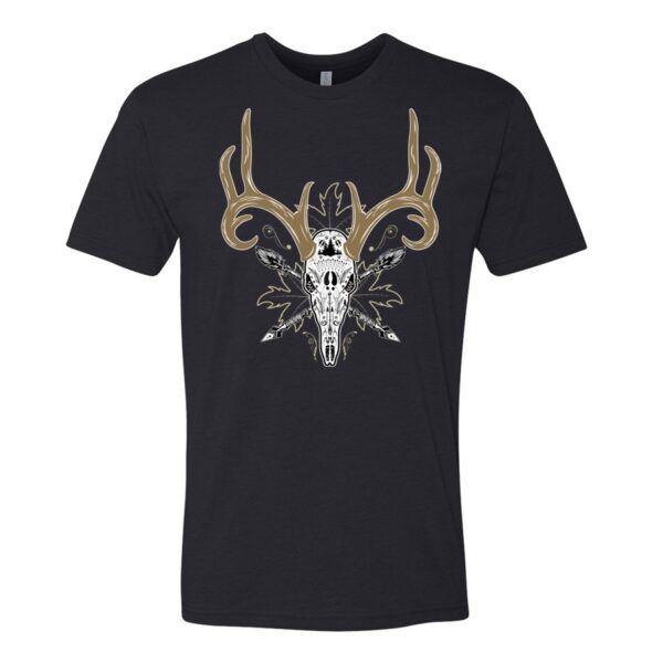 Deer Sugar Skull whitetail deer black front