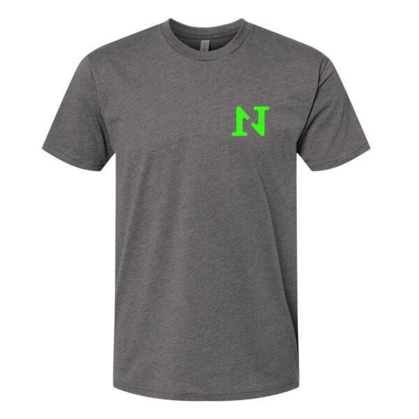 N1 Outdoors Just Pass'N Through heather heavy metal tee front