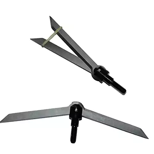 Fire-N-The-Hole SlangBlade -Small Entry Huge exit!! The First Crossbow 4 Inch Broadhead for All Species 100 Grain 3 Pack
