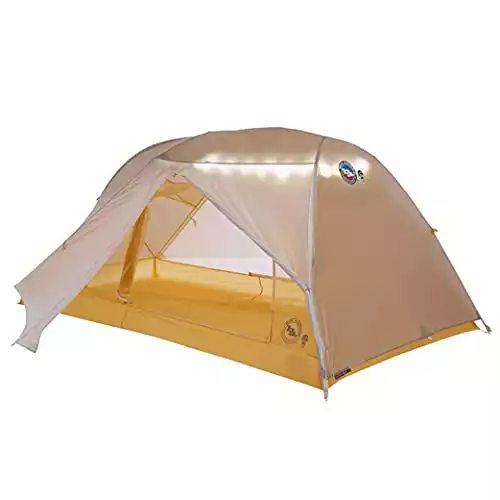Big Agnes Tiger Wall UL2 mtnGLO Ultralight Tent with UV-Resistant Solution Dyed Fabric