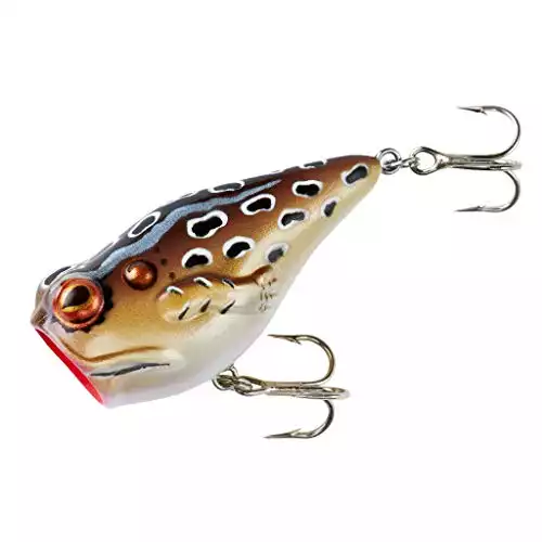 Rebel Pop'N Frog Fishing Lure, Cricket Frog, 1 7/8 inches
