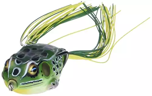 LIVE TARGET Hollow Body Frog, 2.25", Green Yellow