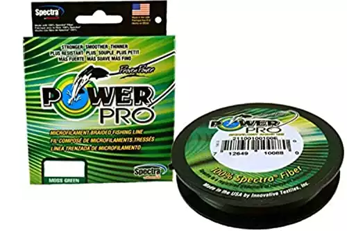 Power Pro 21100300100E Spectra Braided Fishing Line 30lb 100yd, One Size, Moss Green
