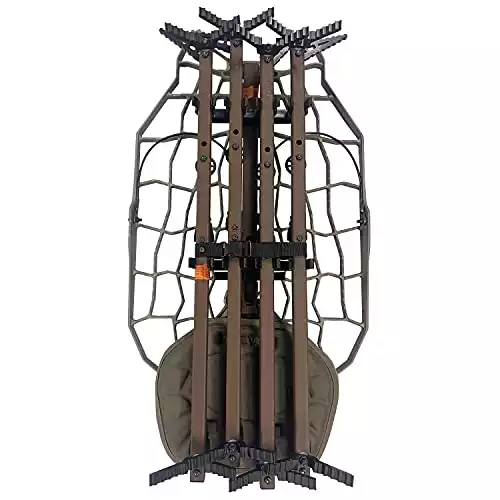 Lone Wolf HRS, Alpha Hunt Ready Treestand System, Climbing Sticks, Quiver, Leveling Function, Mobile Hunting, Outdoor