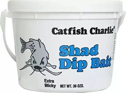 Wild Cat Catfish Charlie Shad Dip Bait 36 Ounce - Works Good In Warm/Cold Waters