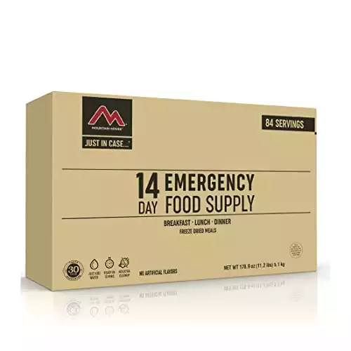 Mountain House 14-Day Emergency Food Supply | Freeze Dried Survival & Emergency Food | 84 Servings