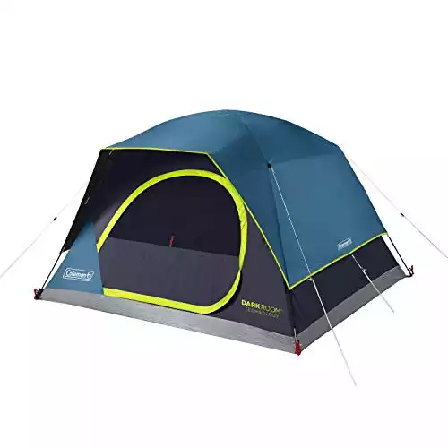 Coleman Camping Tent | Dark Room Skydome Tent, Blue