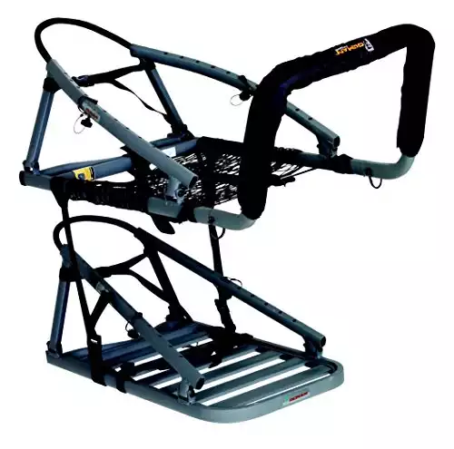 Ol'Man TREESTANDS Alumalite CTS Climbing Stand, Aluminum Construction with 21" Wide Net Seat