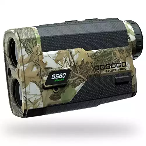 Gogogo Sport Vpro Laser Rangefinder for Hunting Range Finder Distance Measuring with High-Precision Flag Pole Locking Vibration Function Slope Mode Continuous Scan