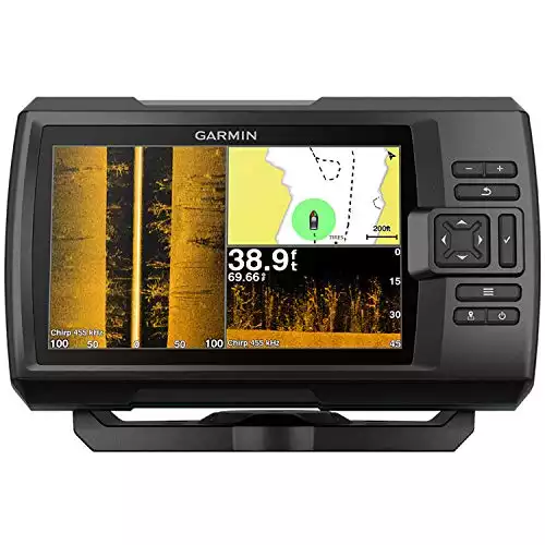 Lowrance Hook Reveal 5 SplitShot - 5-inch Fish Finder with SplitShot  Transducer, Preloaded C-MAP US Inland Mapping