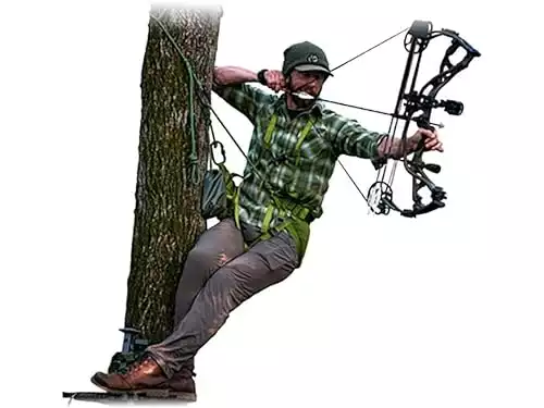 XOP Xtreme Outdoor Products Complete Tree Saddle Hunting System - Includes Edge Tree Saddle Platform, Renegade Saddle Harness and Carrying Bag XOP GREEN, XOP-COMBO-EDGE-TSSH