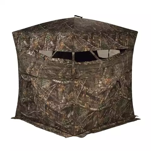 RHINO Blinds R150-RTE 3 Person Hunting Ground Blind, Realtree Edge