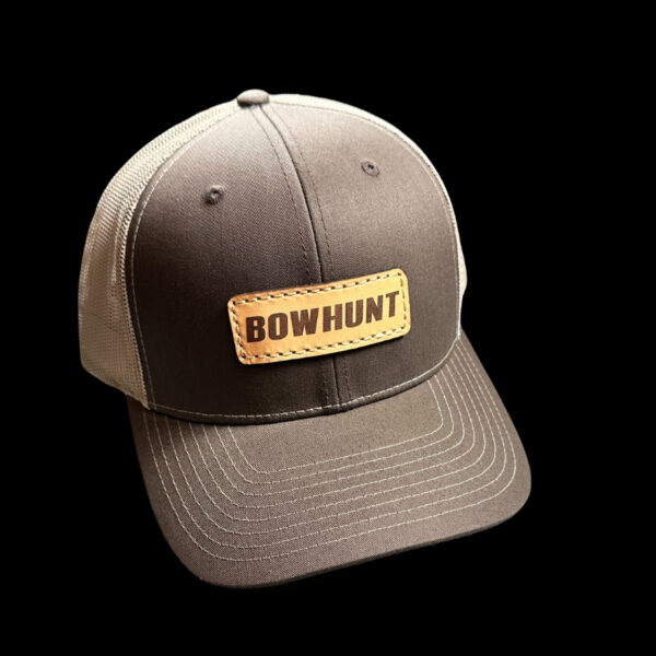 N1 Outdoors Bowhunt leather patch hat brown and khaki