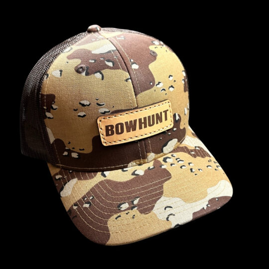 N1 Outdoors Bowhunt leather patch hat desert camo