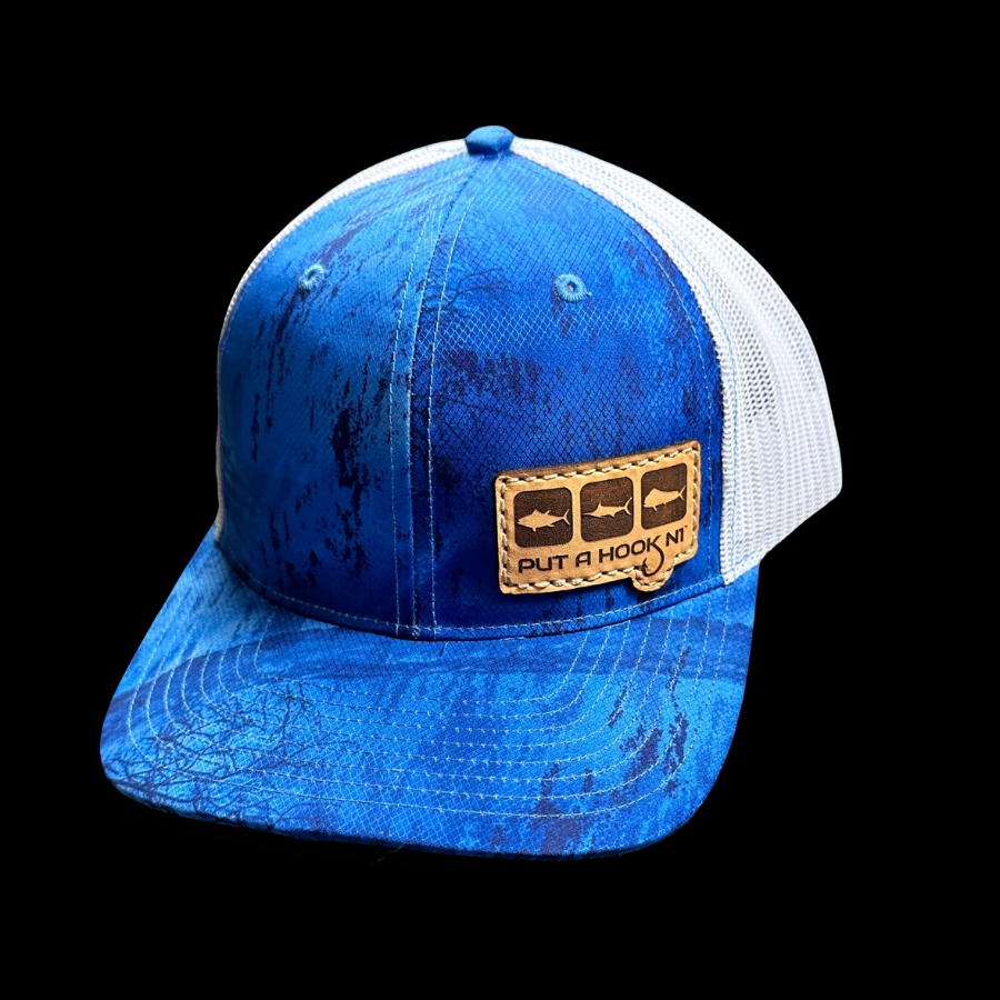 Put A Hook N1™ Offshore TriBlock Leather Patch Hat