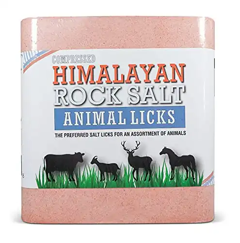 Himalayan Secrets® 22LB (10KG) Compressed Pink Himalayan Salt Lick | for Livestock and Wildlife Animals | 100% Pure & Natural Feed Salt Block | Natural Minerals and Trace Elements