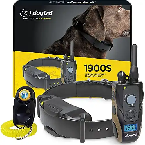 Dogtra 1900S 3/4 Mile Range Rechargeable E-Collar with Adjustable Levels for Dogs