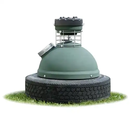 CAPSULE Feeder Game Feeder with 250LB Capacity, 360-Degree Broadcast Hunting Game Feeder