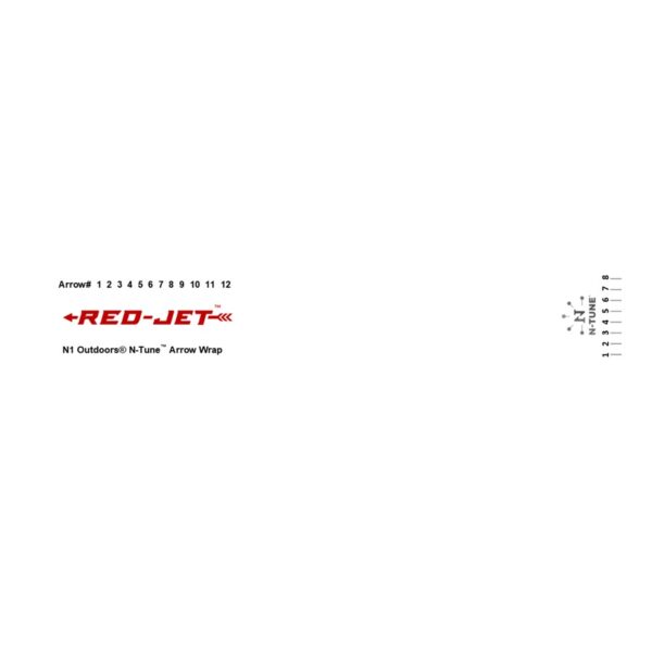 N1 Outdoors N-Tune arrow wraps Red Jet design